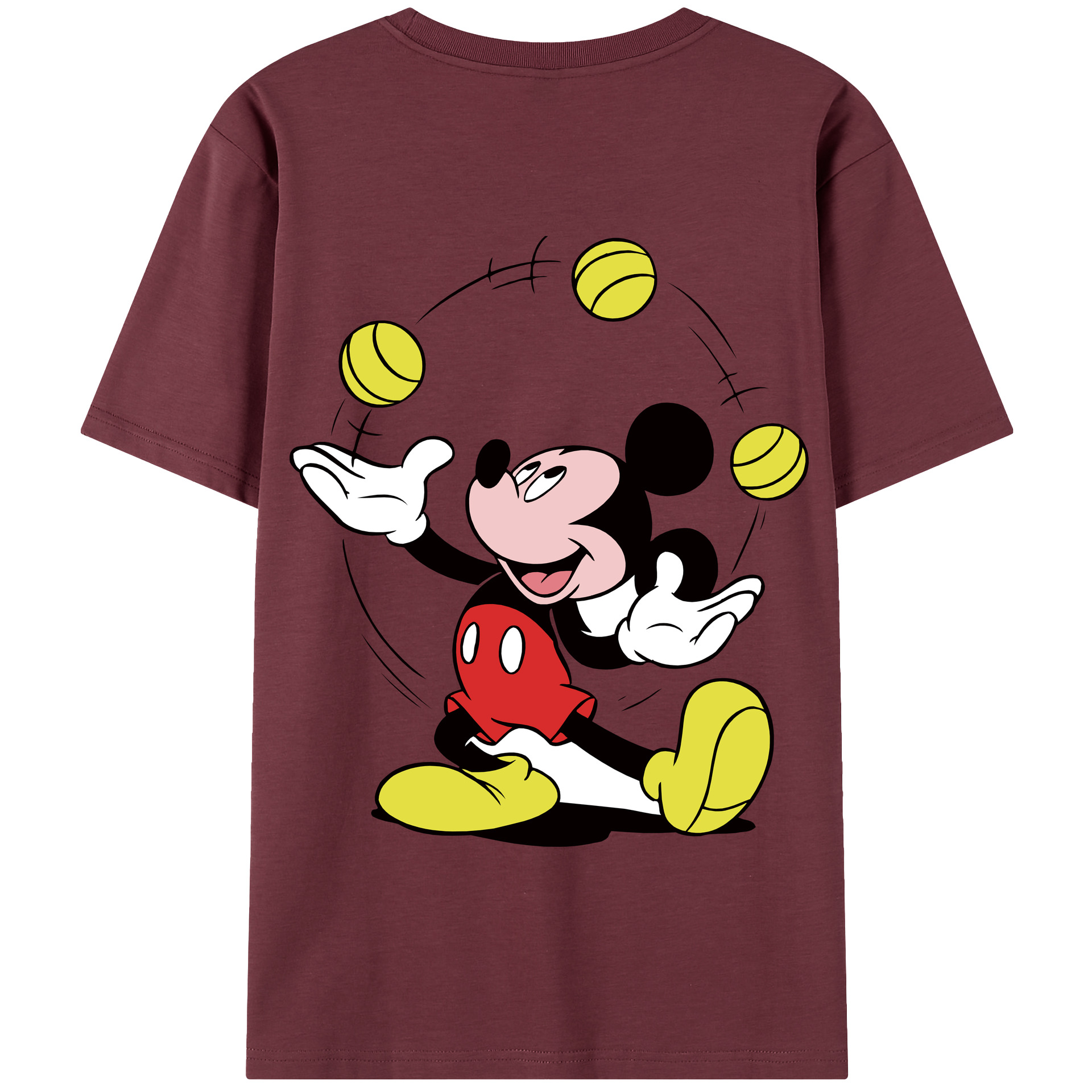 （画像用） ミッキーマウス Mickey Mouse 綿100％半袖Tシャツ（背面プリント）